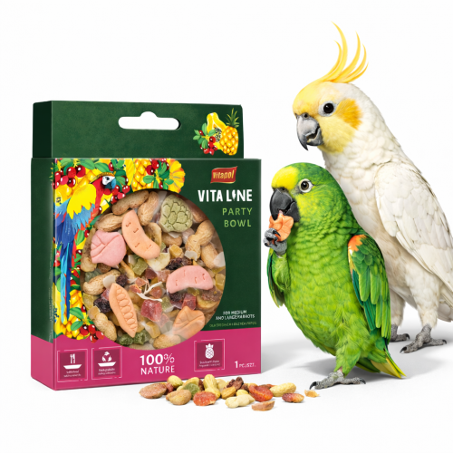Vitapol Vitaline - Party Bowl pamlsek pro střední a velké papoušky od ParrotPlanet.cz