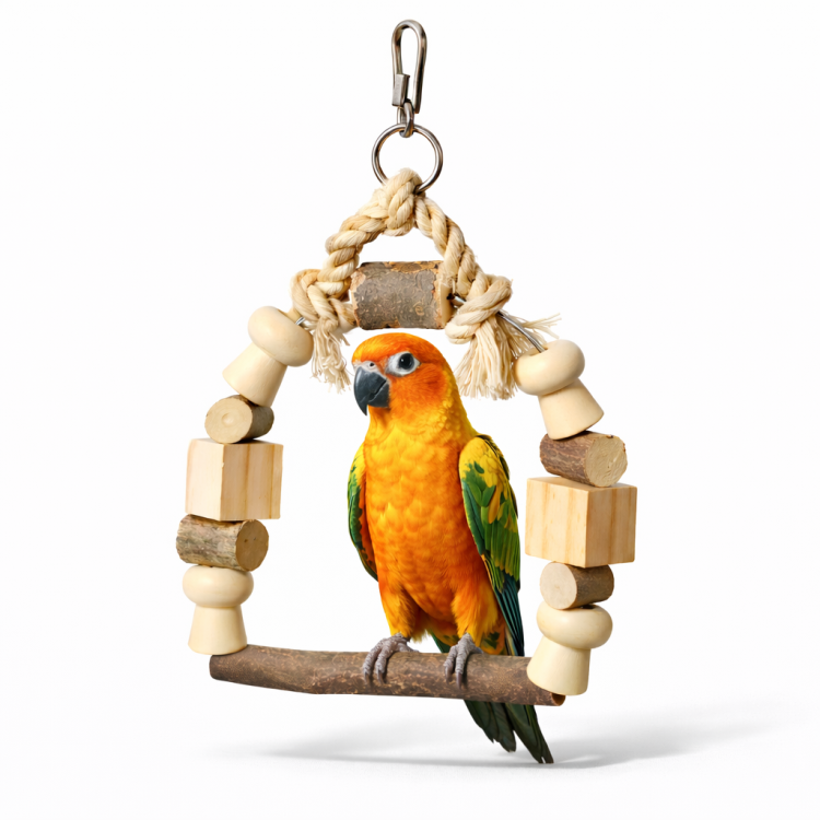 Nádherná houpačka – pro malé a střední papoušky od ParrotPlanet.cz