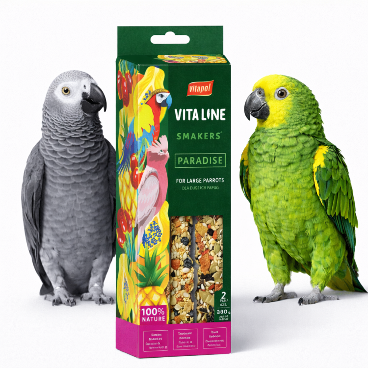 Vitapol | VITALINE Smakers Paradise | Zdravá pochoutka pro velké papoušky od ParrotPlanet.cz