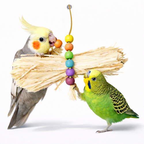 Kukuřičný závitek – hračka z kukuřičných listů pro všechny papoušky od ParrotPlanet.cz