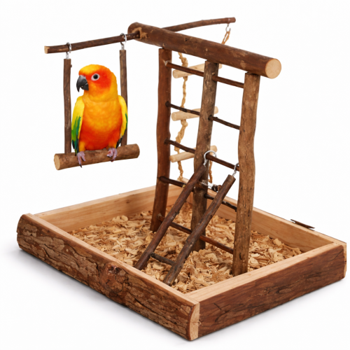 Dřevěné hřiště - pro malé papoušky  od ParrotPlanet.cz