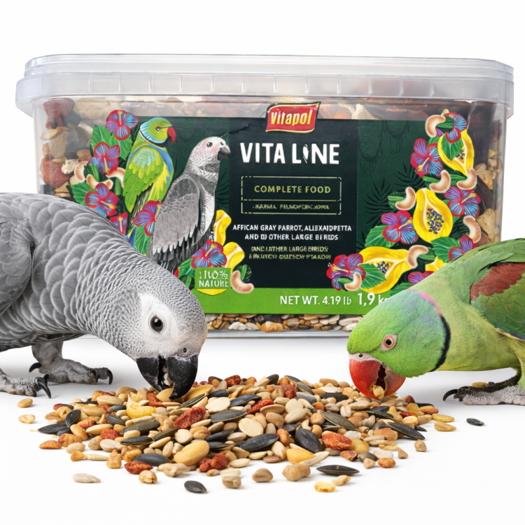 Vitapol Vitaline - krmivo pro papoušky Žako, Aleksandretty a další velké papoušky 1,9 kg od ParrotPlanet.cz
