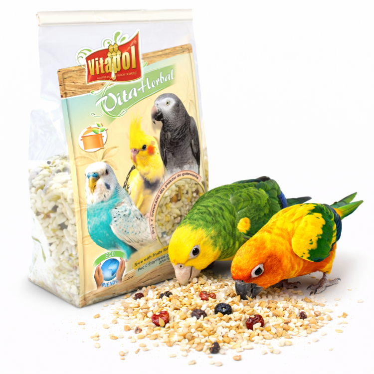 Vitapol – Rýže s ovocem k vaření – obědové jídlo pro papoušky  od ParrotPlanet.cz