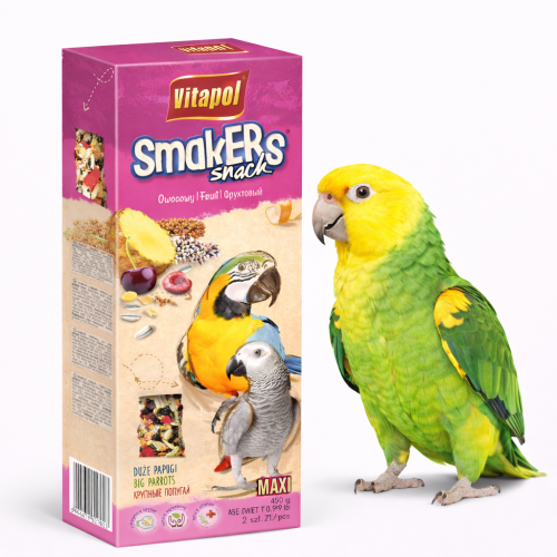 VitaPol- SMAKERS MAXI OVOCNÉ PRO VELKÉ PAPOUŠKY 450 g od ParrotPlanet.pl
