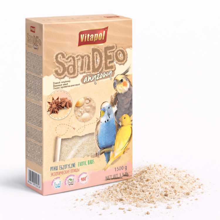 Vitapol Piasek dla papug z muszelkami 1,5 kg  od ParrotPlanet.pl