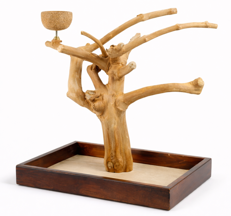 Drzewko JAVA z podstawą - dla średnich i małych papug  od parrotPlanet.pl