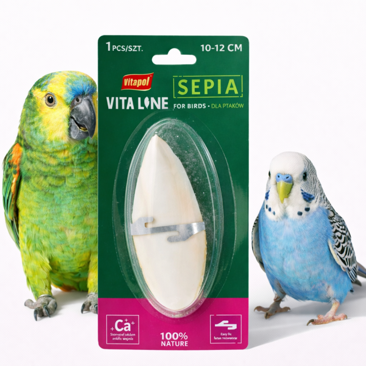 Vitapol Vitaline Sepia  s držákem -  10-12 cm od ParrotPlanet.cz