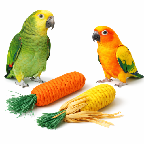 Jarní snack XL – přírodní křupavá hračka do tlapky pro velké papouškyod ParrotPlanet.cz