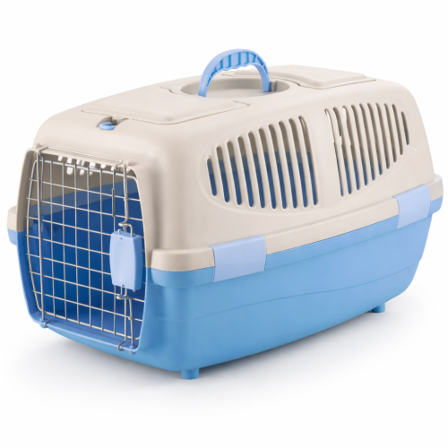 Přepravka šedá/modrá pro malé, střední a velké papoušky.cz