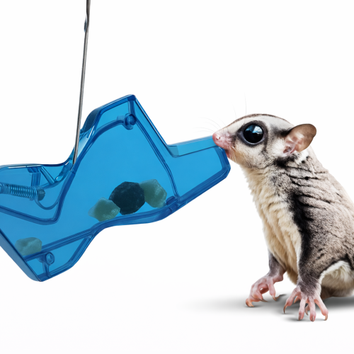 Blue Treat Seeker – Hračka pro pohyb (nauka lovu) pro vakoveverky od ParrotPlanet.cz