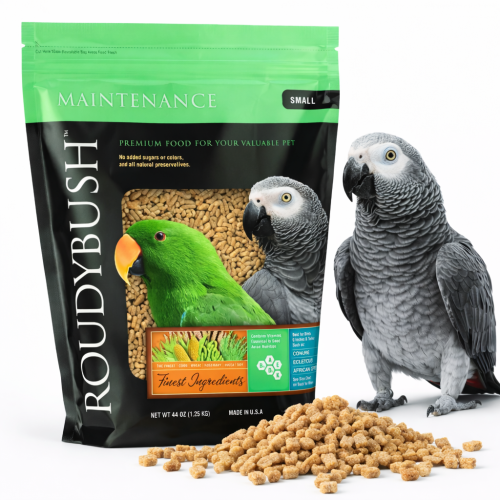 RoudyBush Maintenance Small 0,23 kg – přírodní granule pro amazony, papoušky a další větší a střední papoušky od ParrotPlanet.cz