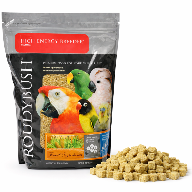 RoudyBush High Energy Breeder Mini 1,25kg granulat dla dużych papaug od ParrotPlanet.pl