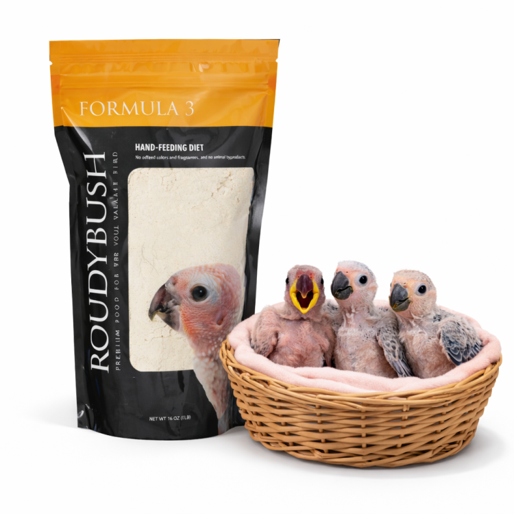RoudyBush Formula 3 680 g – krmivo pro ruční krmení mláďat od ParrotPlanet.cz