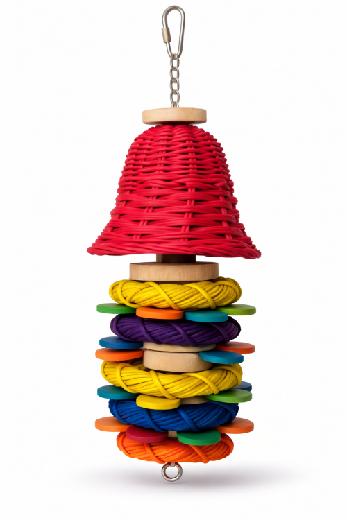 Nádherný zvonek | hračka pro všechny papoušky  od ParrotPlanet.cz