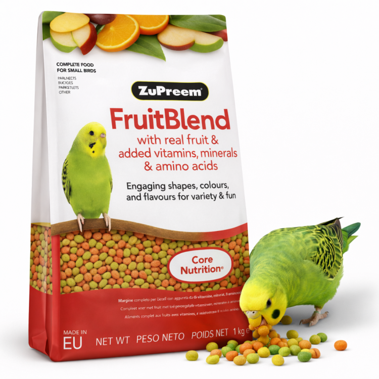 ZuPreem FruitBlend Small - Complete Food for Budgies - Celoroční granule pro malé papoušky- 1 kg od ParrotPlanet.cz