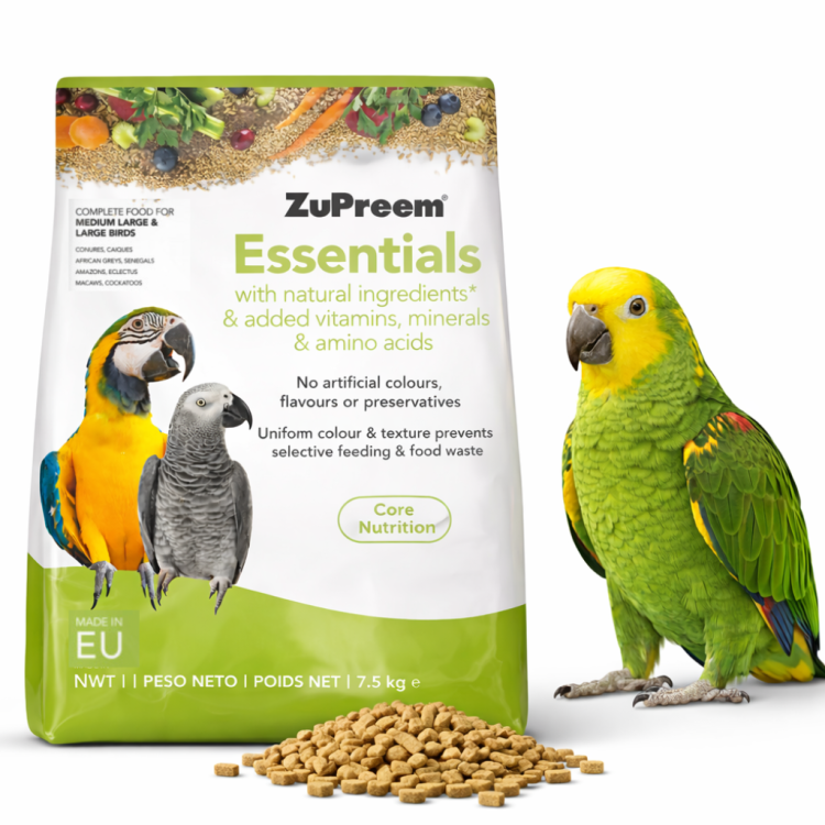 ZuPreem Essentials Natural Complete Parrot Food – kompletní přírodní granule pro papoušky 1,5 kg od ParrotPlanet.cz