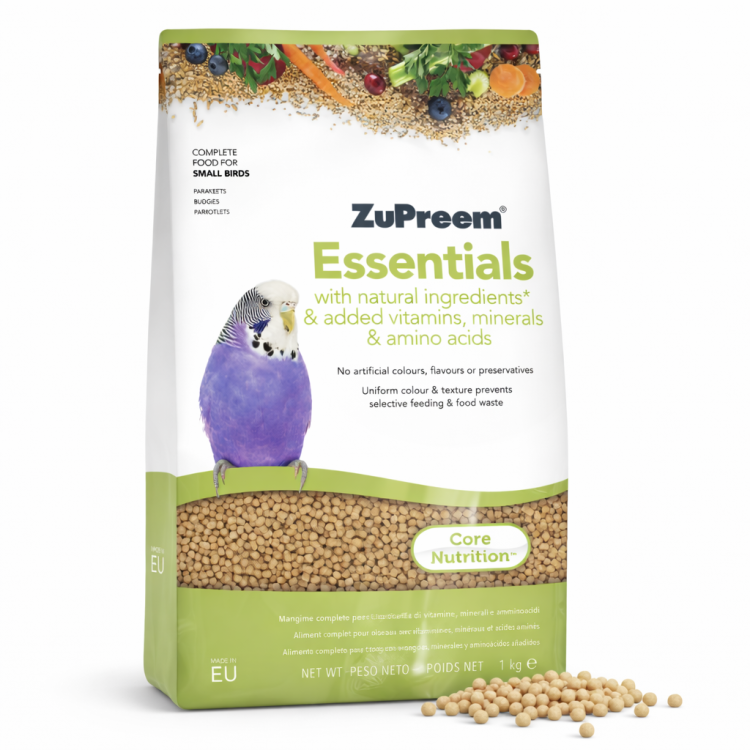 ZuPreem Essentials S 1 kg – granule pro malé papoušky od ParrotPlanet.cz