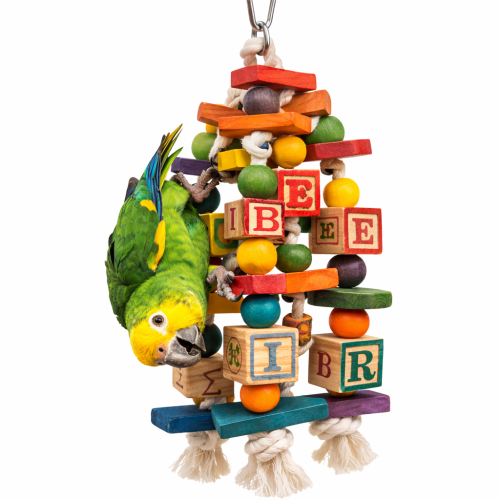 Play with Me – Dřevěná hračka pro všechny papoušky od ParrotPlanet.cz