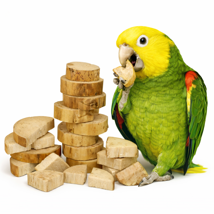 Kousky juky – přírodní hračka do tlapky nebo DIY pro všechny papoušky  od ParrotPlanet.cz