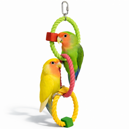 Triple Ring – hračka a houpačka pro všechny papoušky od ParrotPlanet.cz