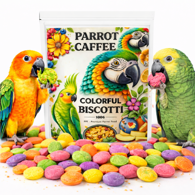 PARROT CAFFEE - Biscotti - sušenky pro všechny papoušky 100 g  od ParrotPlanet.cz