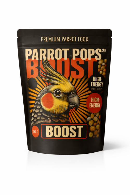 Parrot Pops – Boost Hi Energy – Small – Krmivo plné energie ve tvaru kuliček pro střední a malé papoušky 250 g od ParrotPlanet.cz