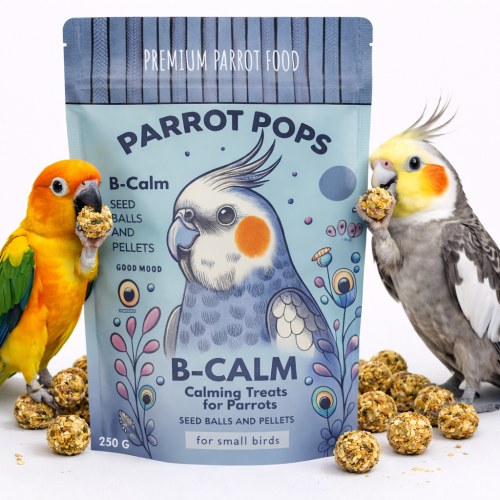 Parrot Pops B-Calm Small – Krmivo navrácající přirozenou rovnováhu v kuličkách pro střední a malé papoušky 250 g od ParrotPlanet.cz