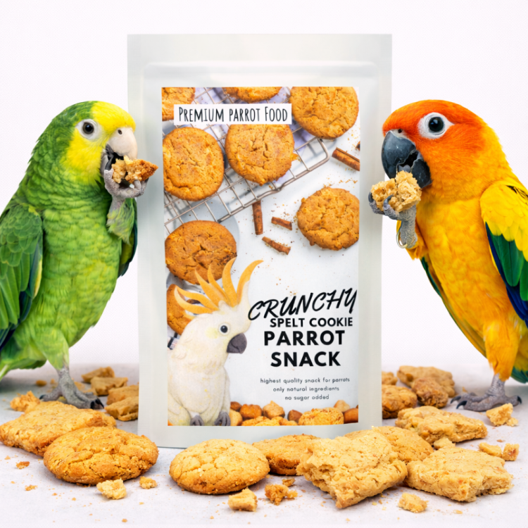 Crunchy Spelt Cookie – Máslové špaldové sušenky – 50 g – Pamlsek pro všechny papoušky od ParrotPlanet.cz