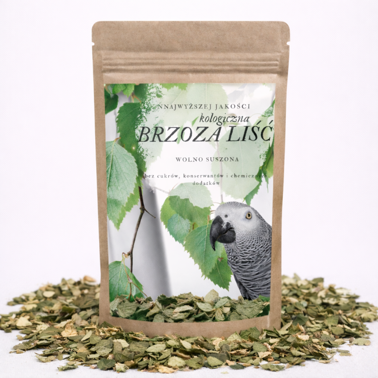Premium Parrot Food | Ekologická bříza | Listy břízy pro všechny papoušky 50 g od ParrotPlanet.cz