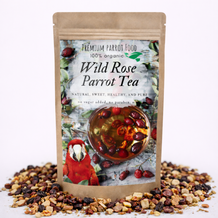 Wild Rose Parrot Tea – organický čaj pro papoušky, 100 g od ParrotPlanet.cz