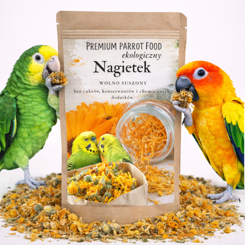 Premium Parrot Food - Květiny měsíčku lékařského - Měsíček lékařský pro všechny papoušky 25 g   od ParrotPlanet.cz