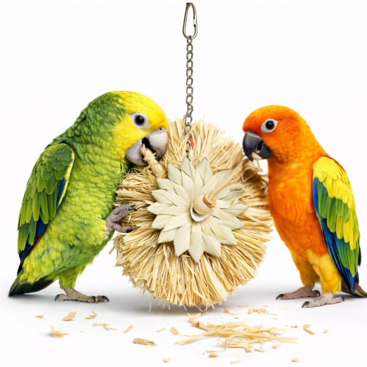 Nice Flower  - Přírodní hračka pro všechny papoušky od ParrotPlanet.cz