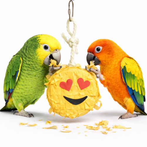 Dr. Smile ! | Úžasná veselá hračka | Emotka Piniata | pro všechny papoušky od ParrotPlanet.cz