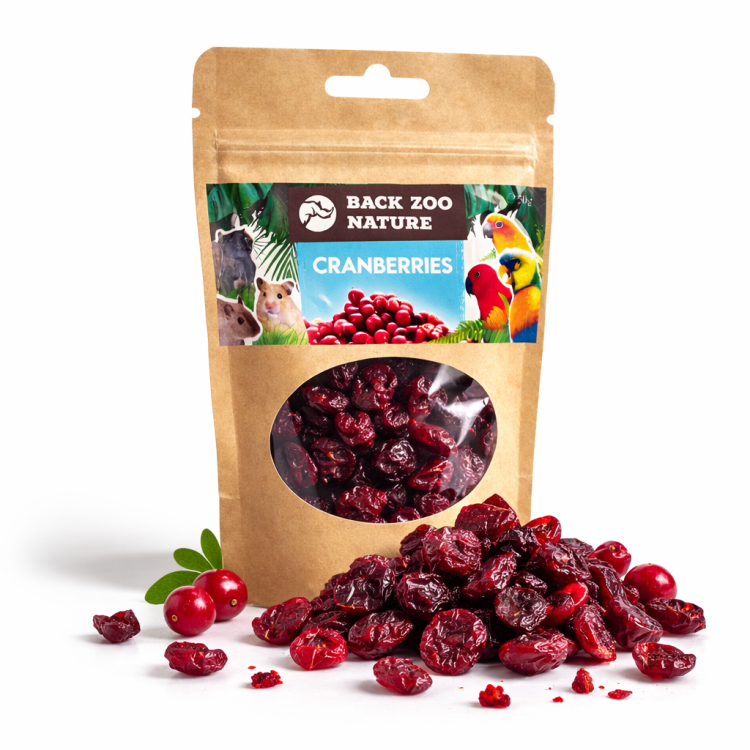 Back Zoo Nature - Suszona Żurawina dla papug 50g od ParrotPlanet.pl
