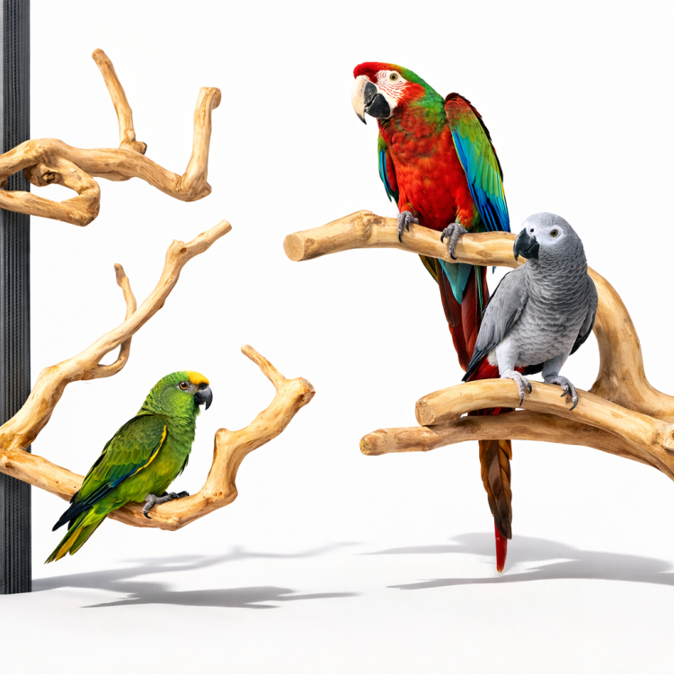 Żerdź JAVA gałąź L dla dużych papug od ParrotPlanet.pl