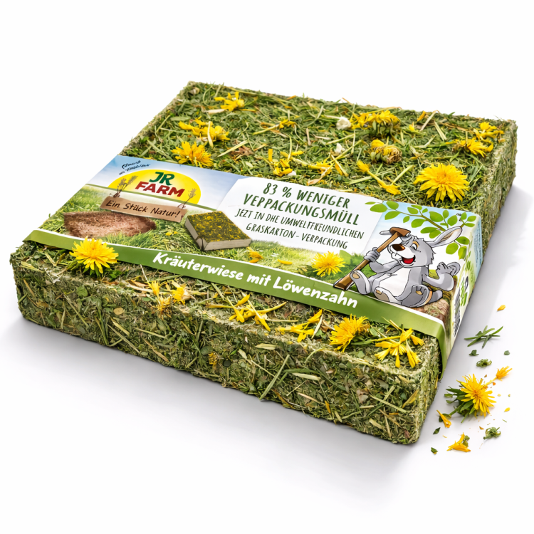 JR Farm | Louka k zobání s pampeliškou, jitrocelem a lučními bylinami pro papoušky 550 g od ParrotPlanet.cz