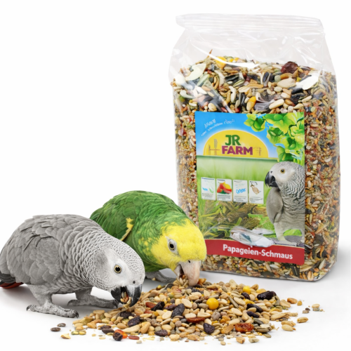 JR Farm krmivo pro amazoňany, žaky a další velké papoušky obohacené o ústřicové skořápky 1 kg od ParrotPlanet.cz