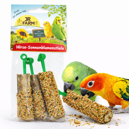 JR FARM Slunečnicové tyčinky pro papoušky plněné lahodnými semínky, 3 ks  od ParrotPlanet.cz