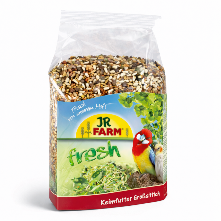 JR FARM Big Parakeet – klíčky pro papoušky a jiné střední papoušky 1 kg  od ParrotPlanet.cz