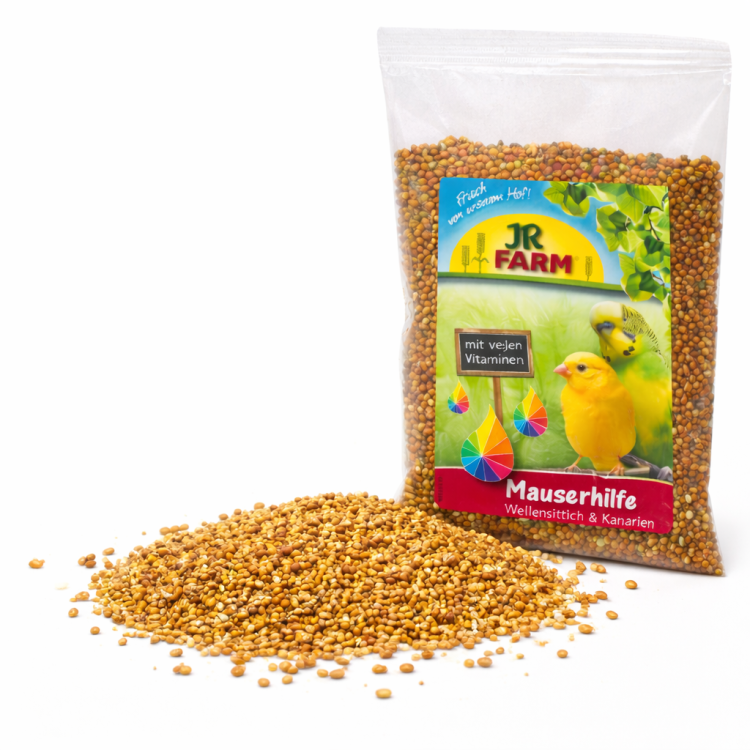 JR FARM HELP – krmivo pro vlnovky a jiné malé ptáky během pelichání 30 g  od ParrotPlanet.cz