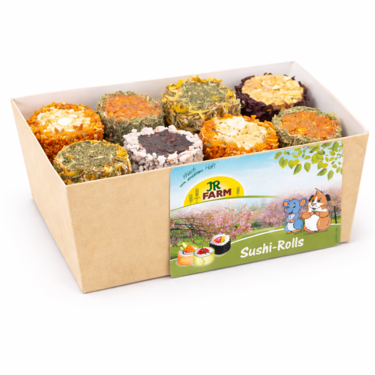 JR FARM Sushi Rolls – chutné sushi pro všechny papoušky 190 g od ParrotPlanet.cz