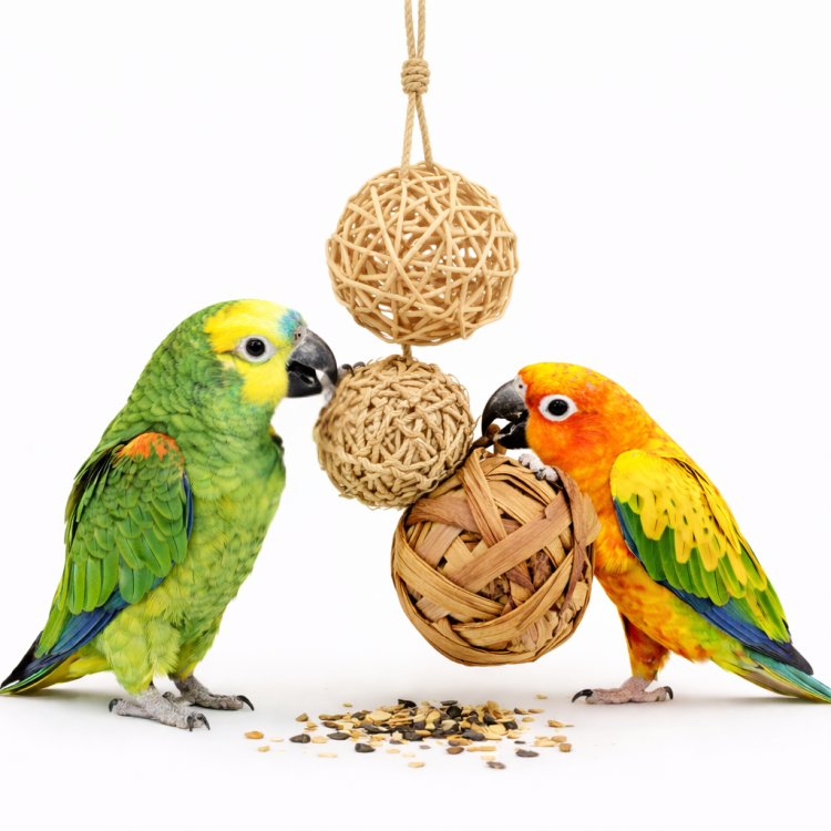 JR FARM Trio Balls - hračka pro všechny papoušky od ParrotPlanet.cz