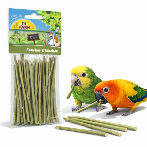 JR FARM křupavé tyčinky z fenyklu pro všechny papoušky 15 g.cz