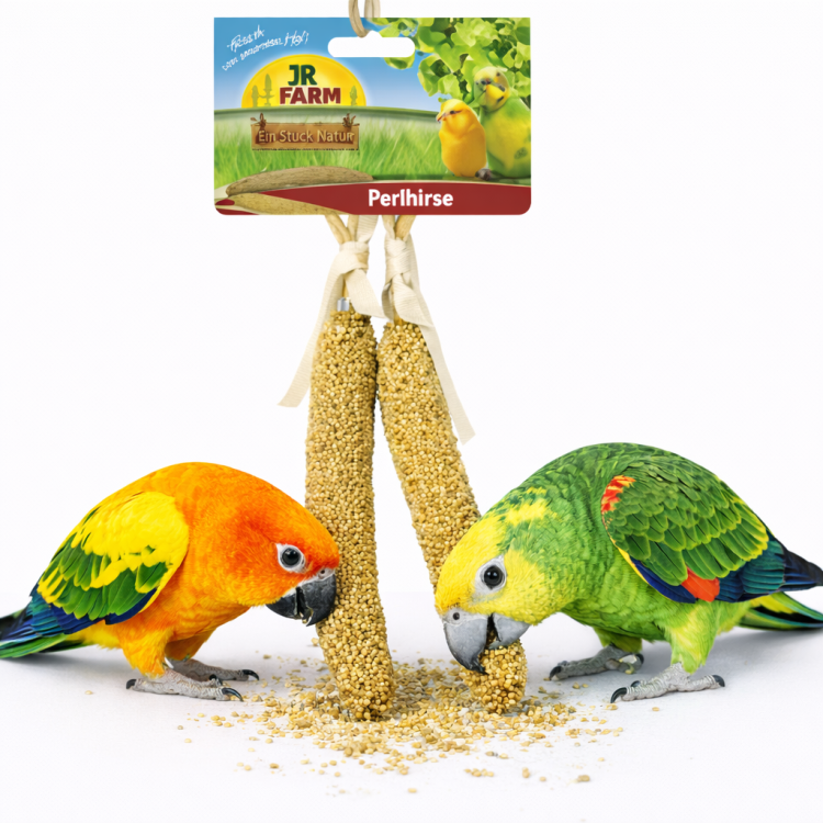 JR FARM Perlové proso v klasech k chroupání pro všechny papoušky 40 g od ParrotPlanet.cz