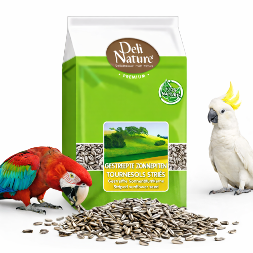 Deli Nature Sunflower – pruhovaná slunečnice pro všechny papoušky 2,5 kg od ParrotPlanet.cz