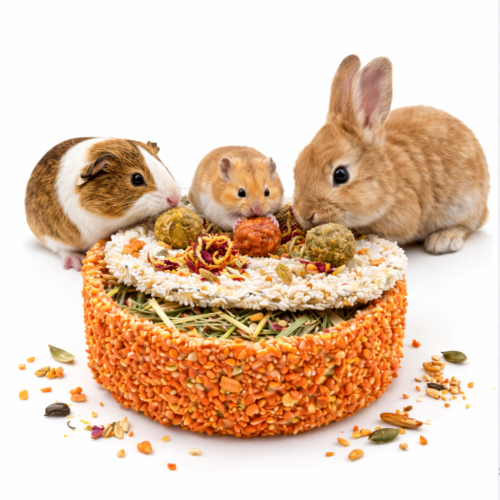 JR FARM Lahodný dort 200 g | Bezobilná dortová pochoutka pro hlodavce k žerování od ParrotPlanet.cz