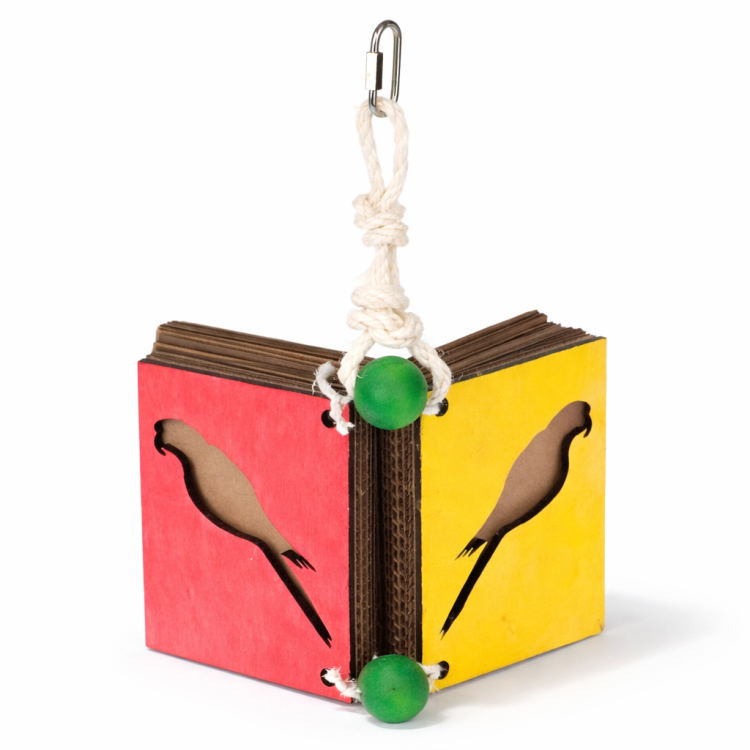 Hračka na krmení Hanging Book – ideální pro střední a velké papoušky od ParrotPlanet.cz