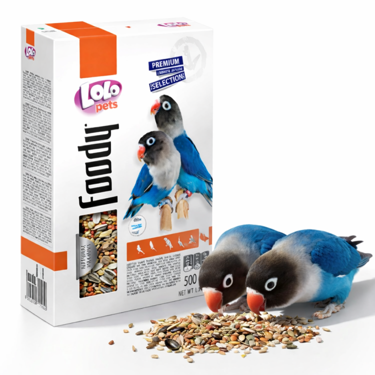 LoLo Pets FOODY PREMIUM 500 g krmivo pro Nerozluček  od ParrotPlanet.cz