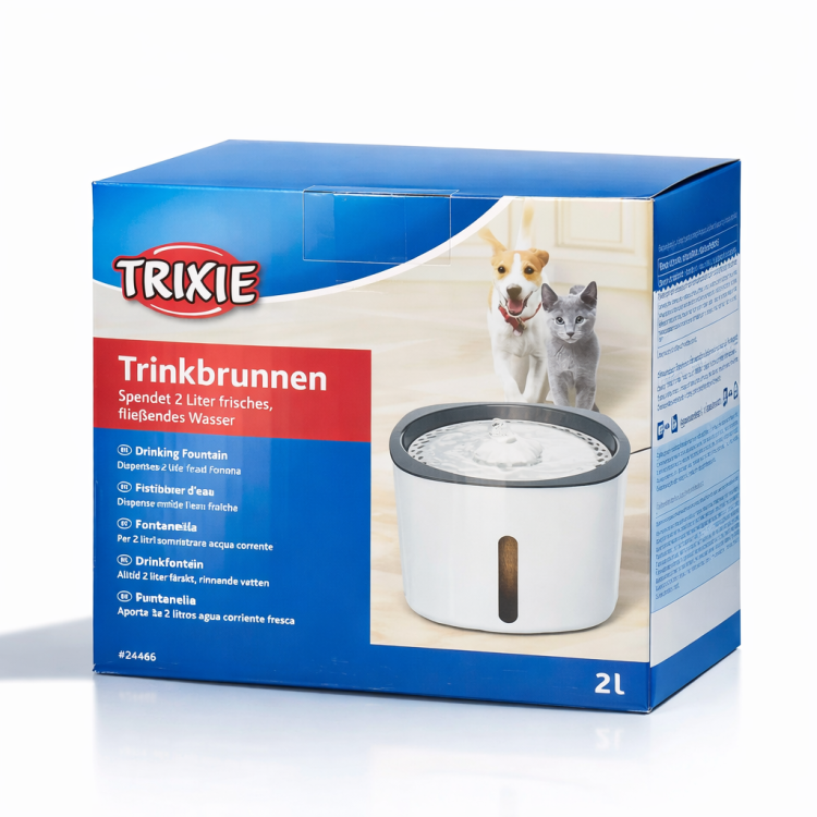 TRIXIE Fontána na pití 2 l | Automatická napáječka pro kočky a malé psy od ParrotPlanet.cz