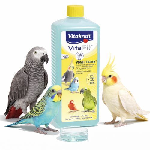 Vitakraft pitná voda pro ptáky s jódem 500 ml | minerální voda pro okrasné ptáky od ParrotPlanet.cz